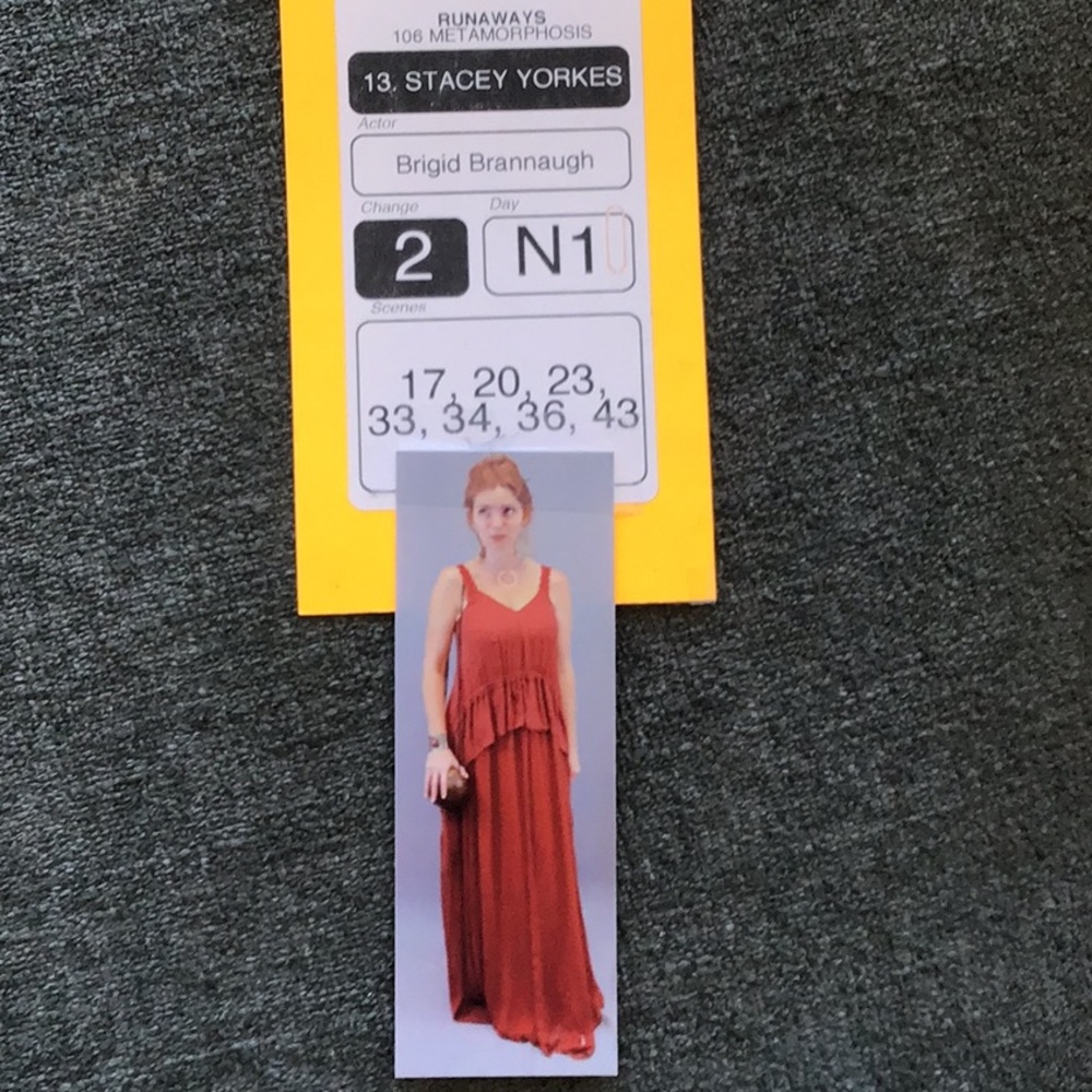 Elisabeth and James Pumpkin Chiffon Gown - Picture 2 of 5